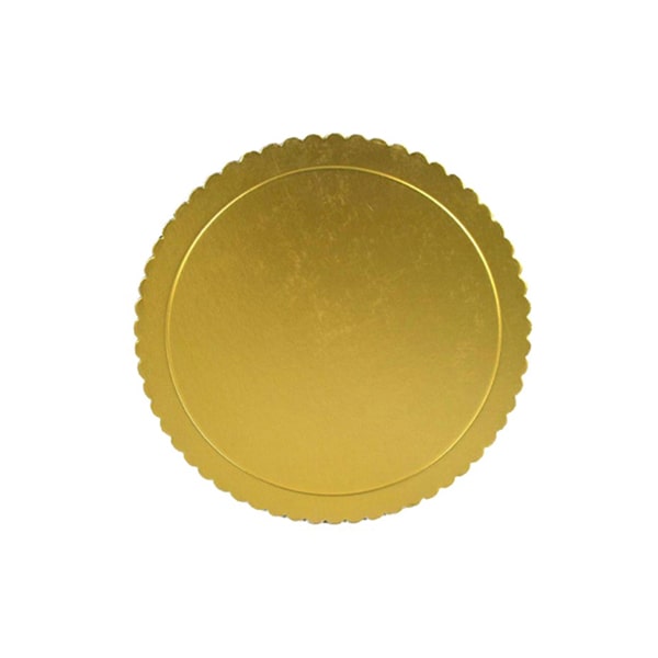 vassoio rotondo oro merlettato diametro 18 cm