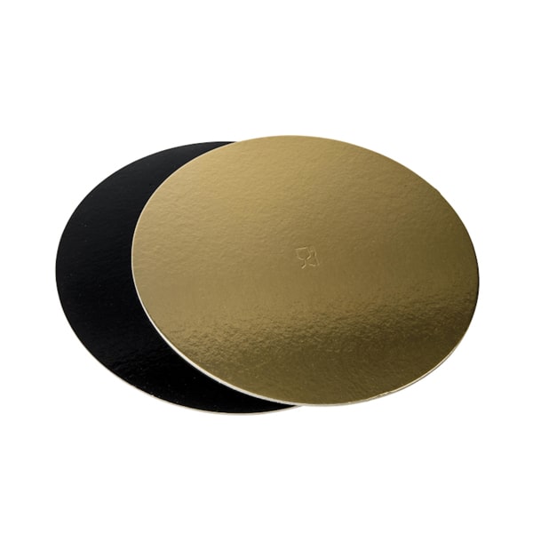 disco torta double face oro e nero diametro 34 cm