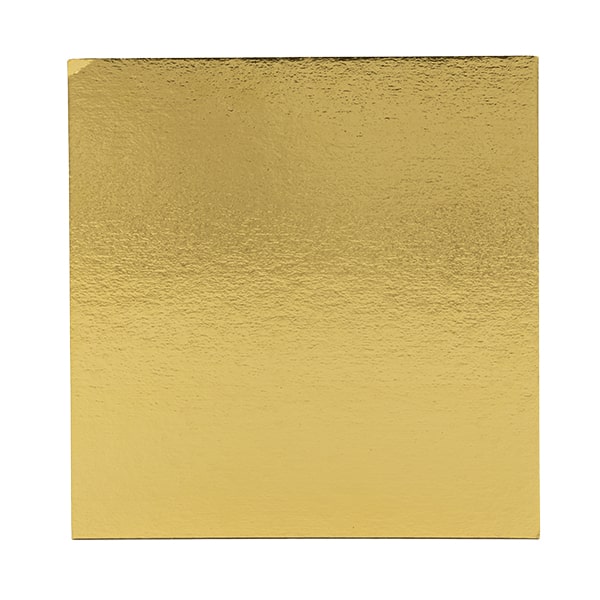 vassoio quadrato sotto torta colore oro in cartoncino politenato