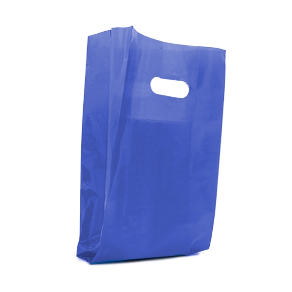 1 kg Buste boutique HD 40x60 cm blu 2 busta shopping con manico a fagiolo colore blu