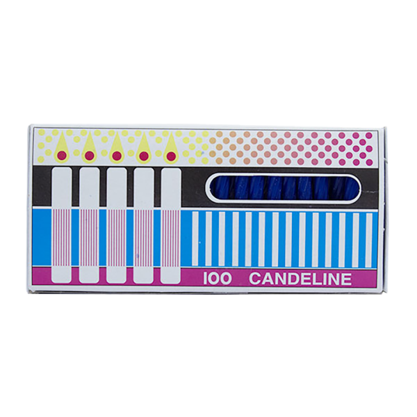 Candeline in cera blu 03 T94