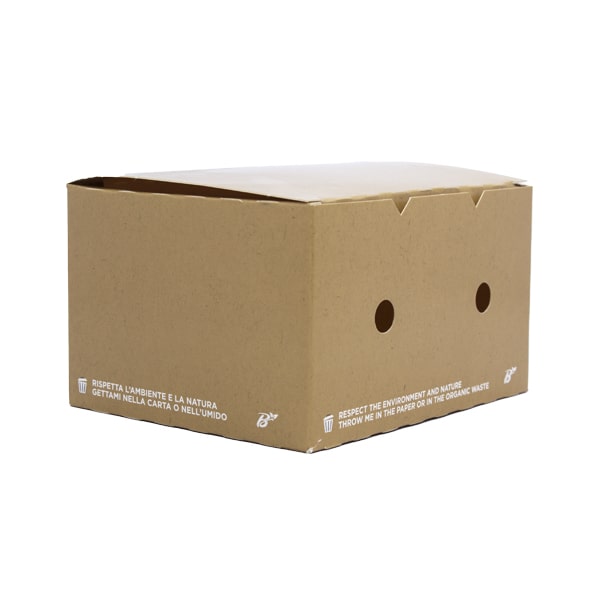 box per crocchette in cartoncino colore avana