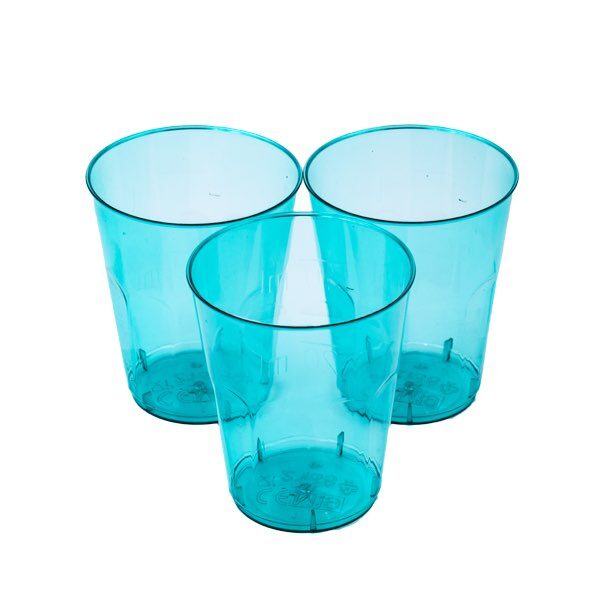tris di bicchieri per chupito azzurri
