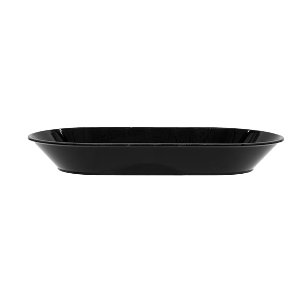 vassoieto mono porzione per finger food e dessert in plastica nera