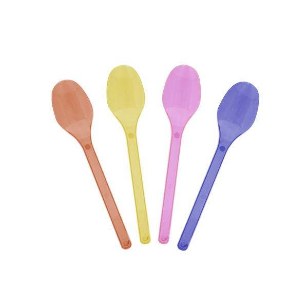 cucchiaini monouso in plastica multicolor per granita