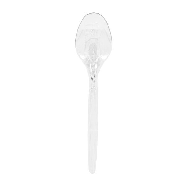 cucchiaio in plastica trasparente monouso