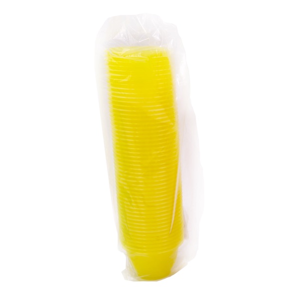 confezione di coppette per gelato in plastica gialle