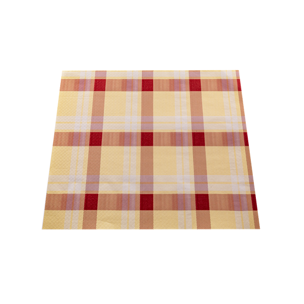 250 Tovagliette in carta politenate 30x40 cm stampa scozzesi crema bordeaux 02 T449 2