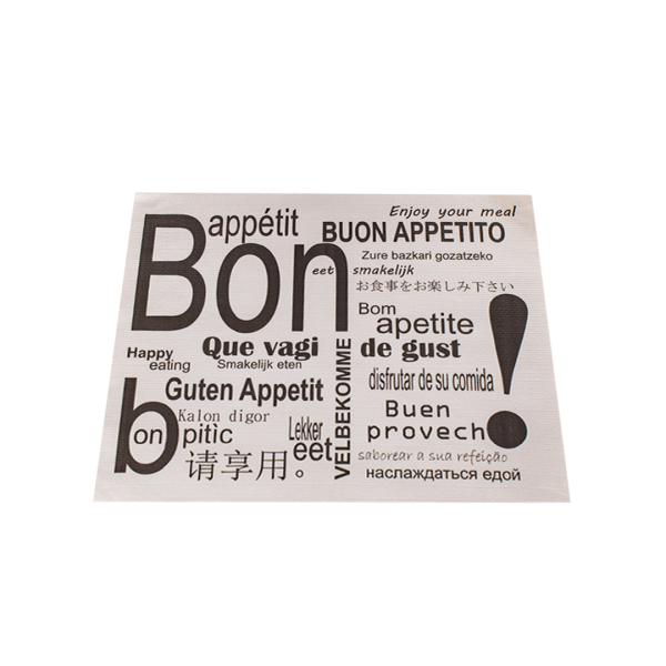 250 Tovagliette monoposto goffrate 33×40 cm stampa Bon appetit 02 Z64E 2