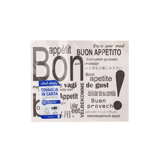 250 Tovagliette monoposto goffrate 33×40 cm stampa Bon appetit 03 Z64E 3