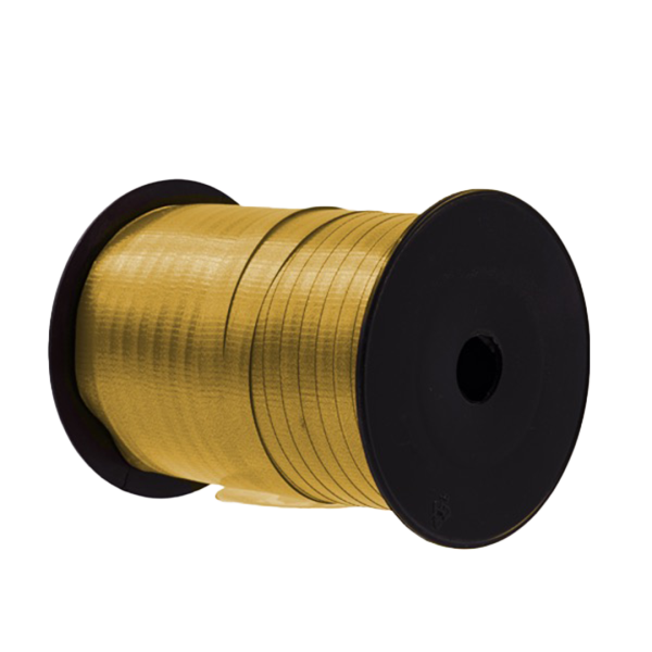 5 Rocchetti nastro liscio 10 mm x 250 m oro - immagine 2