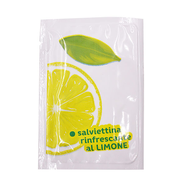 500 Salviettine detergenti monouso 7x10cm profumazione limone