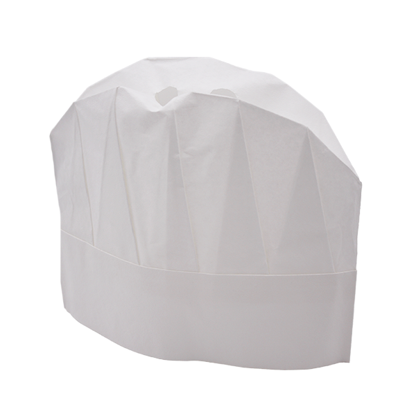 Crown chef cappelli cuoco  in carta h23cm bianchi