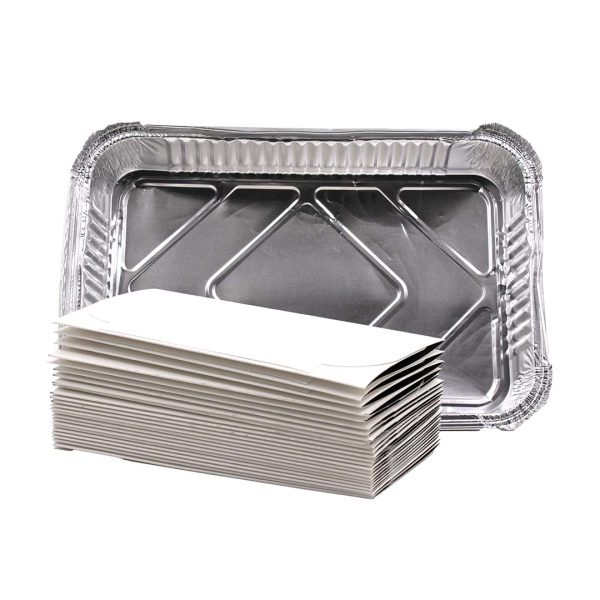 25 Vaschette alluminio 6 porzioni con coperchio 2380cc S63N4 3