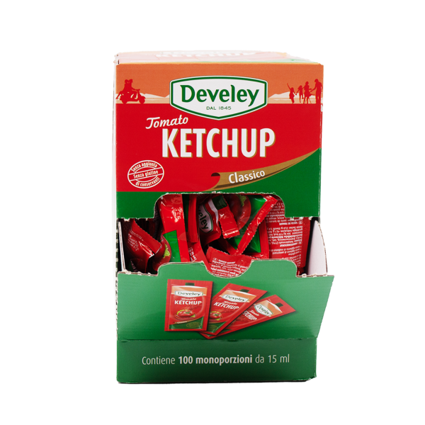 100 Develey Marsupio Tomato Ketchup bustine monoporzioni 15ml