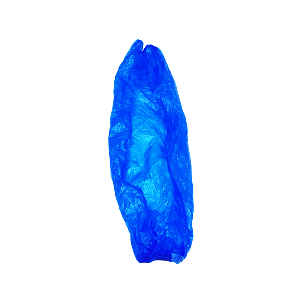100 Coprimaniche LDPE monouso 40x20 cm blu 02 MED001