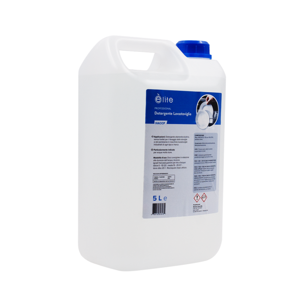 Elite detergente professional HACCP concentrato per lavastoviglie 5lt 02 CC170002