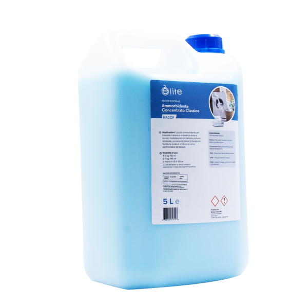 Elite detergente concentrato professional HACCP ammorbidente profumazione classica 5lt 02.2 CC170300