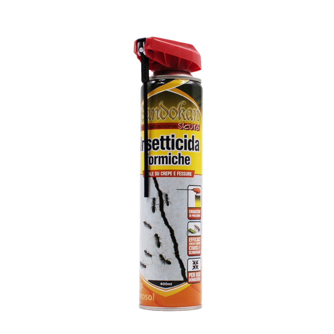 Sandokan spray insetticida formiche e striscianti con erogatore di precisione ideale su crepe e fessure 400ml 01 CE7638