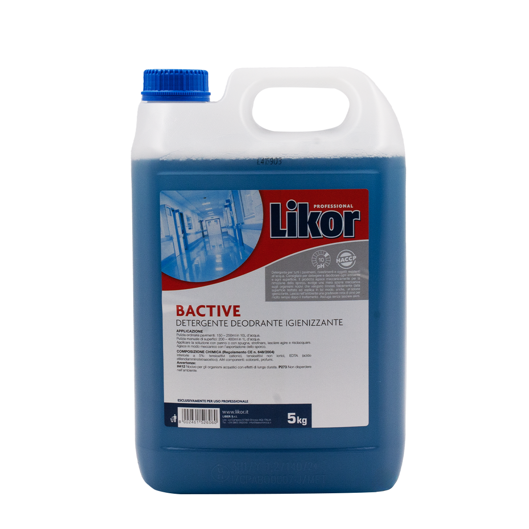 Likor professional BACTIVE detergente deodorante igienizzante 5kg 01 LK080205