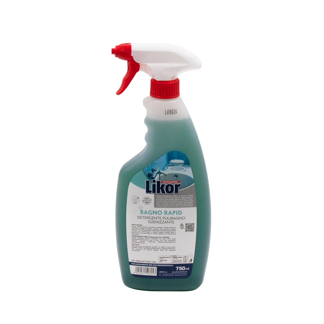 Likor professional BAGNO RAPID detergente pulibagno igienizzante spray 750ml 01 LK070607