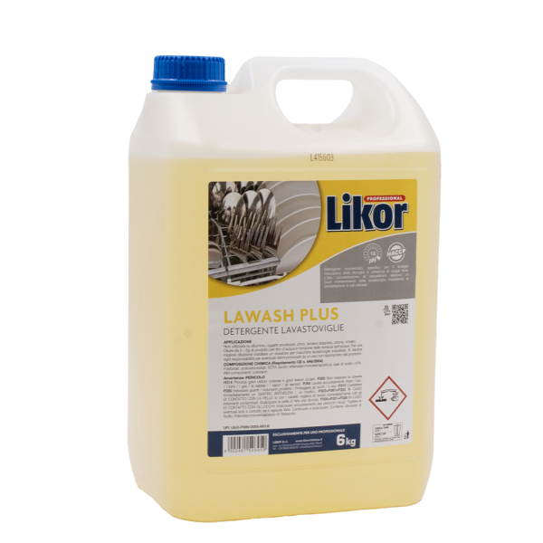 Likor professional LAWASH detergente lavastoviglie 6kg 02 LK340206