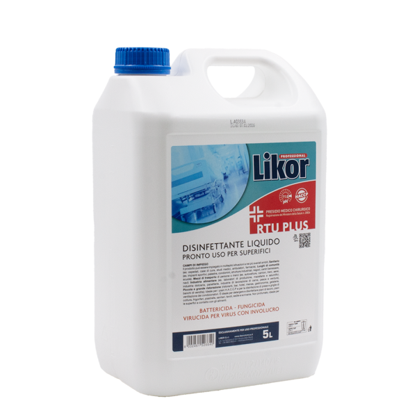 Likor professional RTU PLUS disinfettante liquido 5lt 02 LK460205