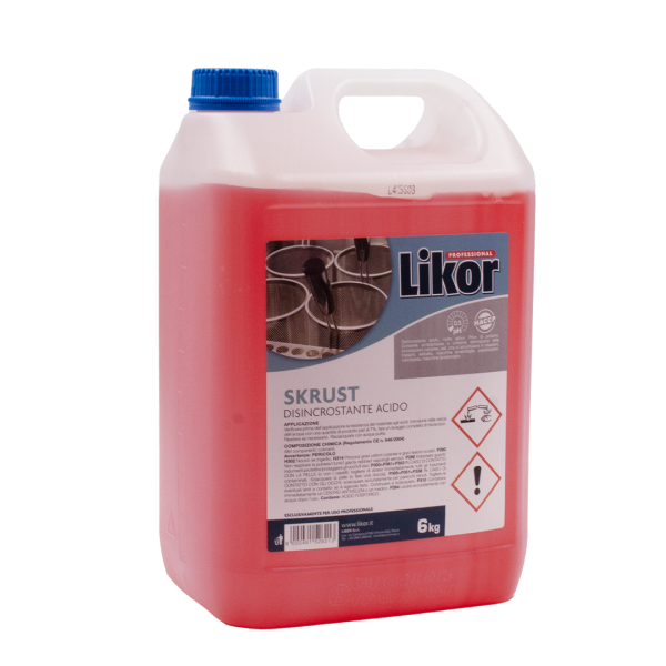 Likor professional SKRUST detergente disincrostante acido 6kg 02 LK170206