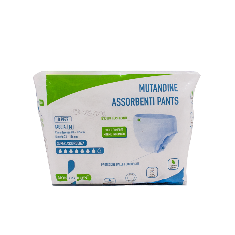 Mutandine sagomate per incontinenza monouso taglia M 01 FAM04