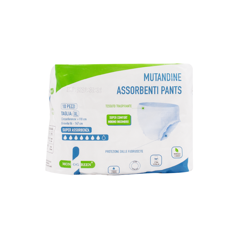 Mutandine sagomate per incontinenza monouso taglia XL 01 FAM06