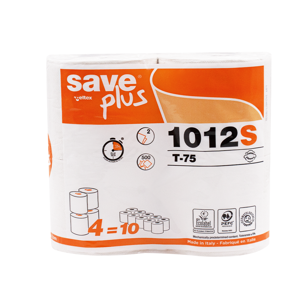 10 Save plus carta igienica pura cellulosa compatta 2 veli 4 rotoli 01 IC1012SN