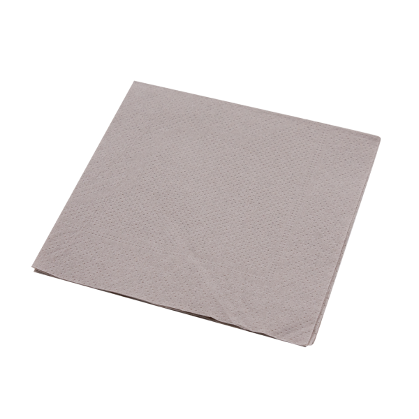 100 Infibra tovaglioli 25x25cm doppio velo punta a punta greige 02 IC0726