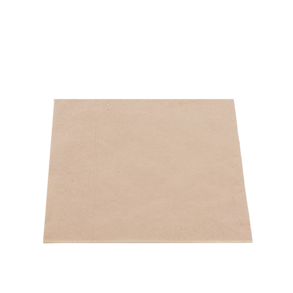 50 Infibra tovaglioli 33x33cm doppio velo punta a punta cappuccino 02 IC0836