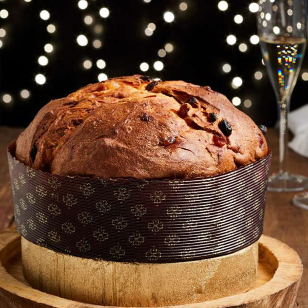 60 Forme cottura Panettone basso microonda in carta 1000 gr diam.21cm h7 cm marroni 03 B210