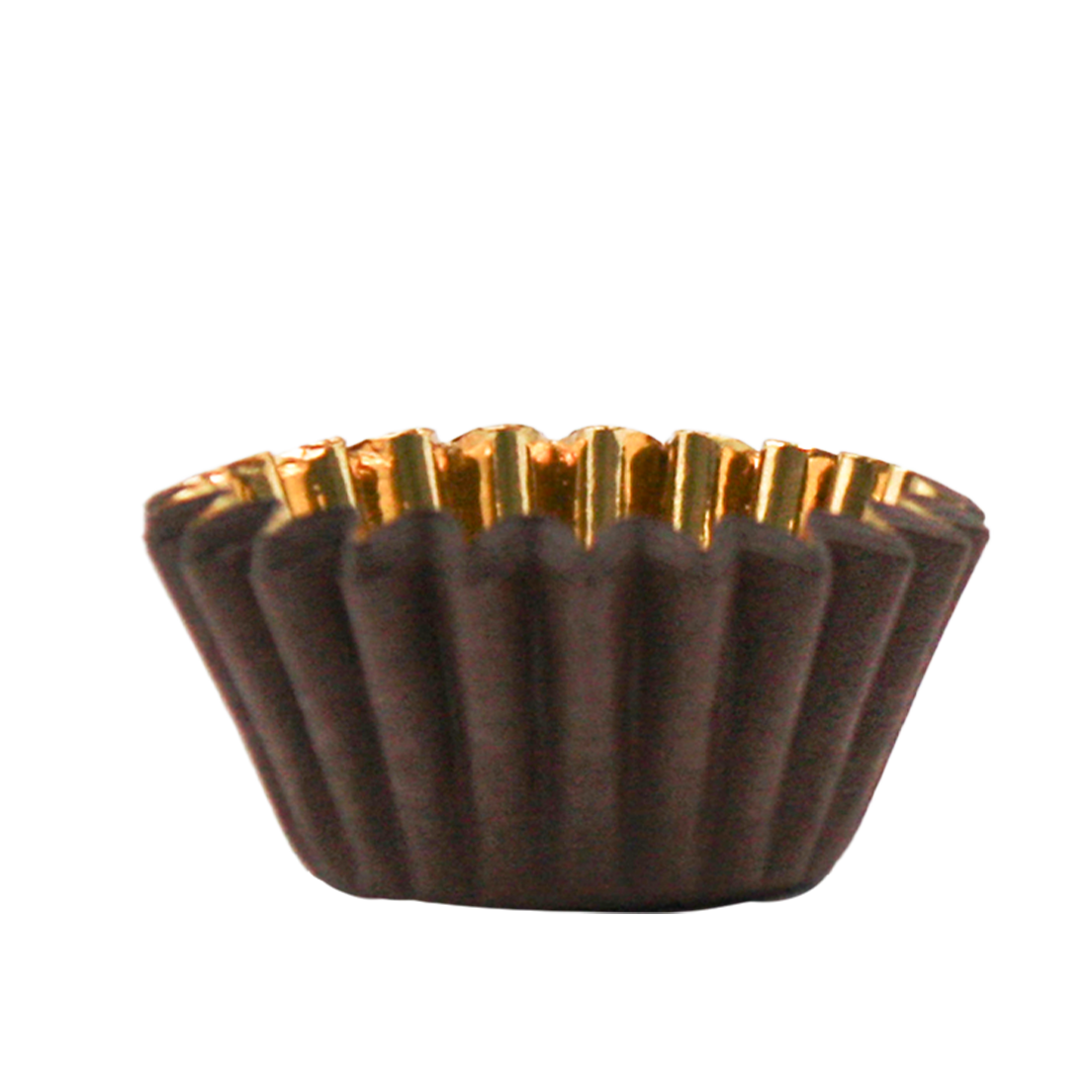 600 Pirottini Tondi Royal In Carta N 1 Marrone oro 23x57mm H17mm 