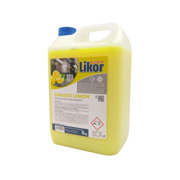 LIKOR PROFESSIONAL SGRASSO LEMON SGRASSATORE IGIENIZZANTE 5LT - immagine 2