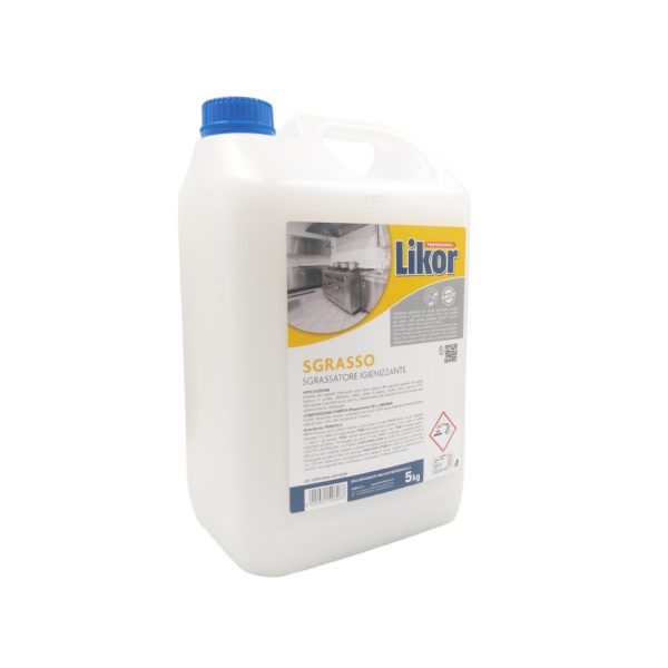 LIKOR PROFESSIONAL SGRASSO SGRASSATORE IGIENIZZANTE 5LT  - immagine 2