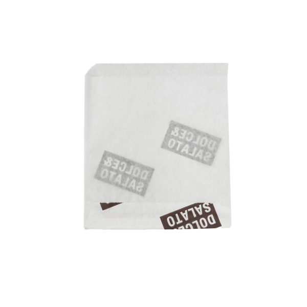 BUSTE ANTIGRASSO 15X19CM BIANCHE  STAMPA DOLCE E SALATO 1000PZ 2,5KG - immagine 2