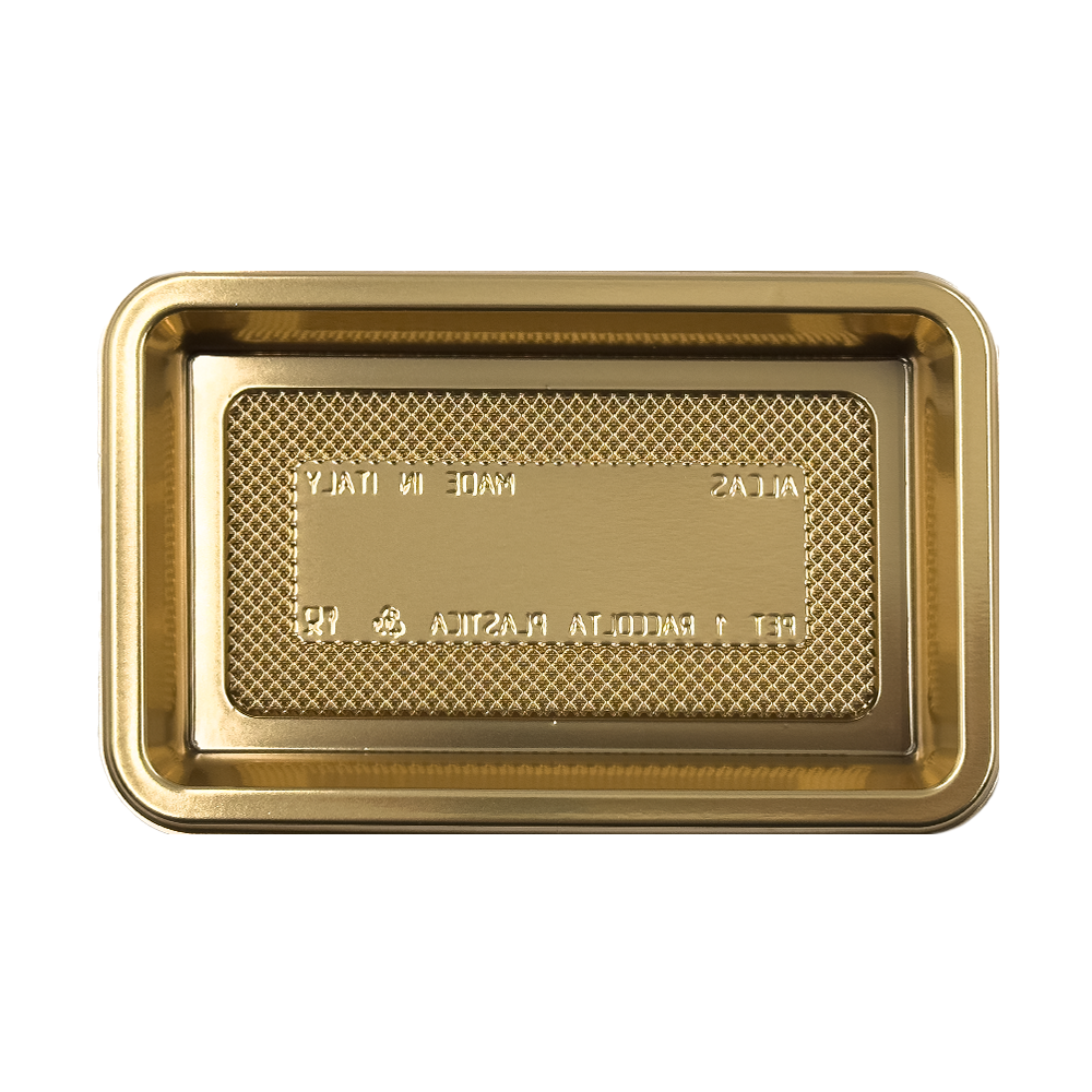 100 Vassoi Medorino Rettangolare 12x7cm pet 18 014008210