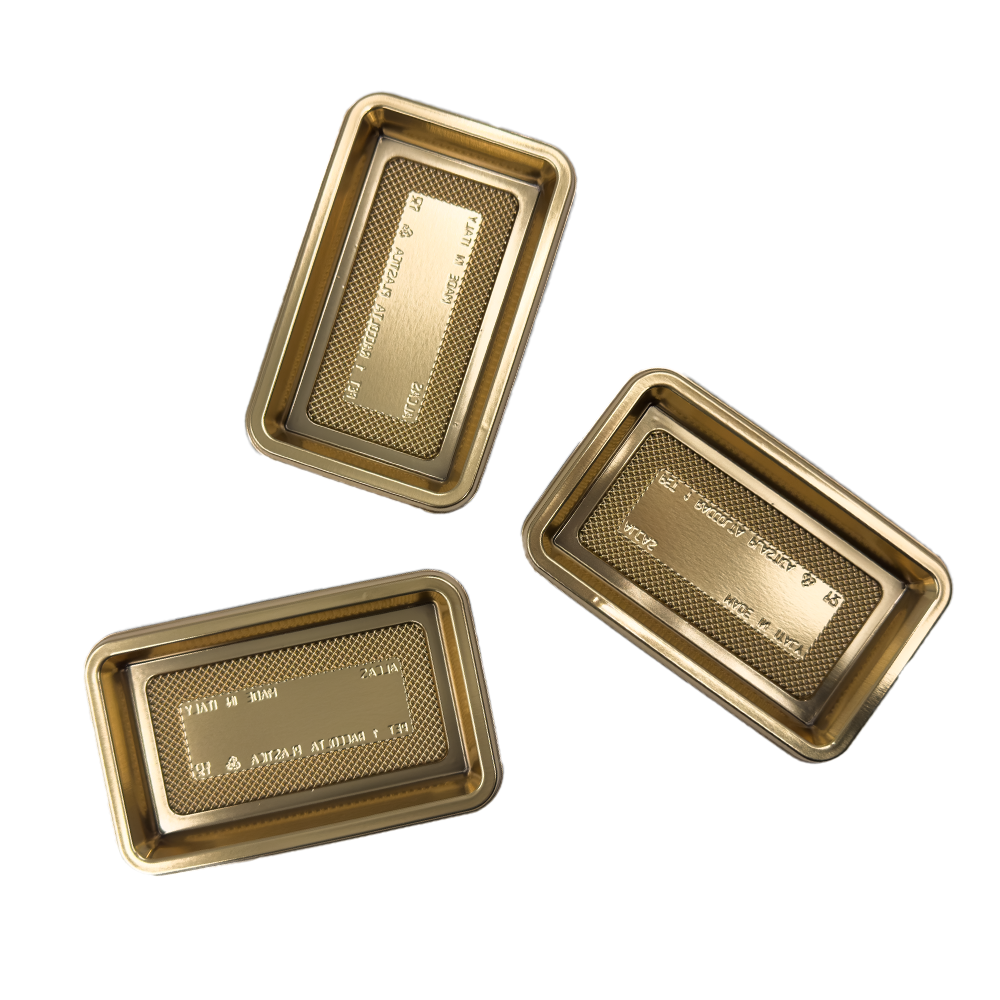 100 Vassoi Medorino Rettangolare 12x7cm pet 3 100 Vassoi Medorino Rettangolare 12x7cm pet - immagine 3