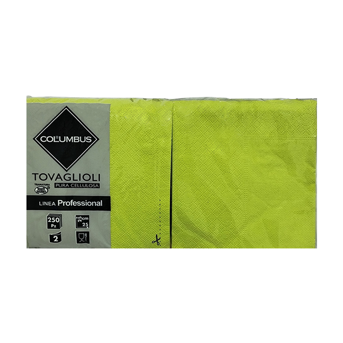 250 Tovaglioli 25x25 cm doppio velo verde cedro 1 250 Tovaglioli 25x25 cm doppio velo verde cedro