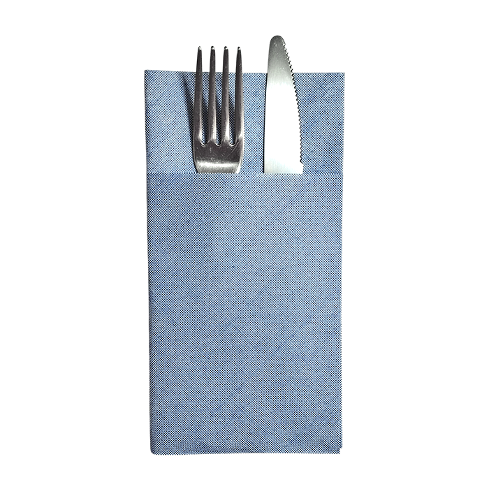 50 Tovaglioli air laid 40x40 con tasca 40x40cm jersey blu 7 COD 01 1 19