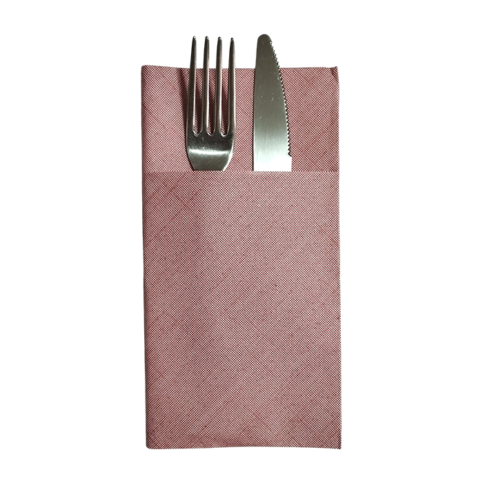 50 Tovaglioli air laid 40x40 con tasca 40x40cm jersey bordeaux 6 COD 01 1 20