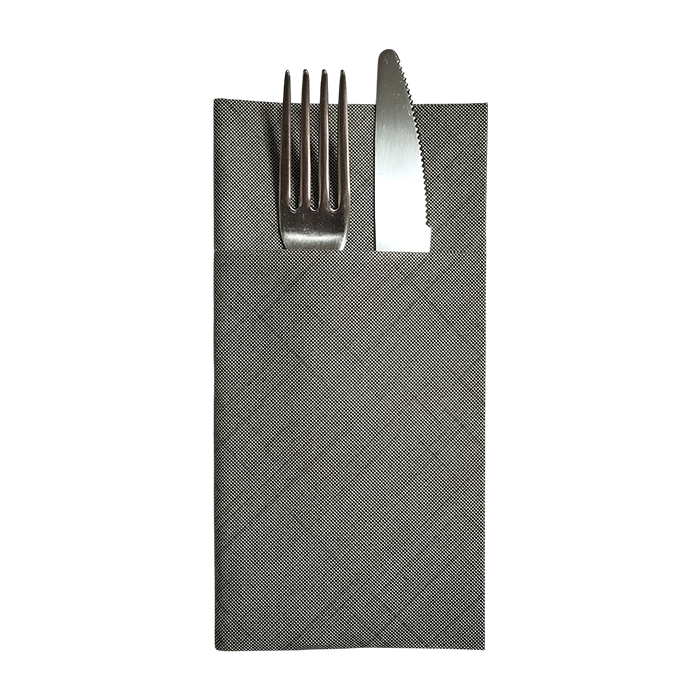 50 Tovaglioli air laid 40x40 con tasca 40x40cm jersey nero 5 COD 01 1 21