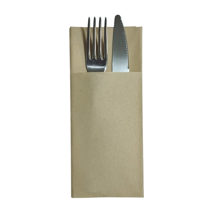50 Tovaglioli air laid 40x40 con tasca 33x40cm slim sabbia 1 COD 01 1 24