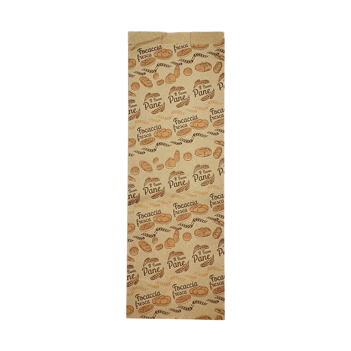10 kg Buste pane 14x44 cm avana con stampa pura cellulosa 1 10 kg Buste pane 14x44 cm avana con stampa pura cellulosa