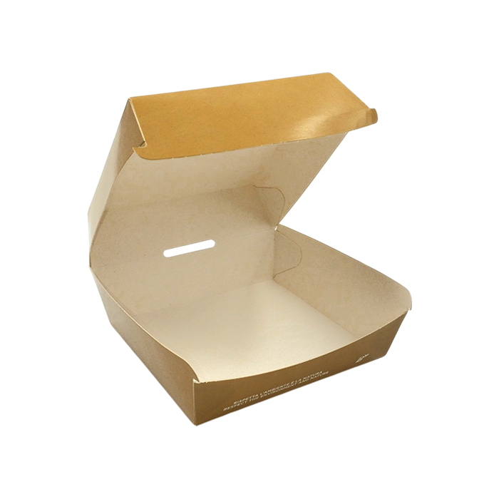 50 Box porta panino/hamburger avana 12x12cm h 7cm 1 50 Box porta panino/hamburger avana 12x12cm h 7cm