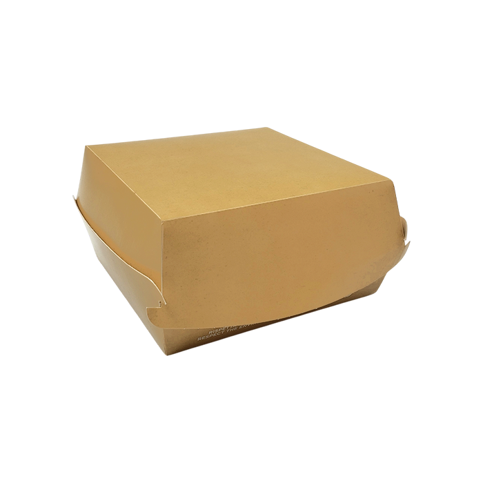 50 Box porta panino/hamburger avana 12x12cm h 7cm 2 50 Box porta panino/hamburger avana 12x12cm h 7cm - immagine 2