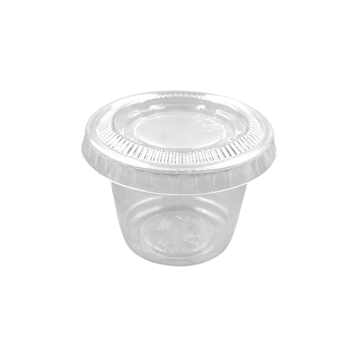 Vaschetta PP per salse 30ml 1oz con 125pz + 125pz coperchio pet 11 130.06 01 1