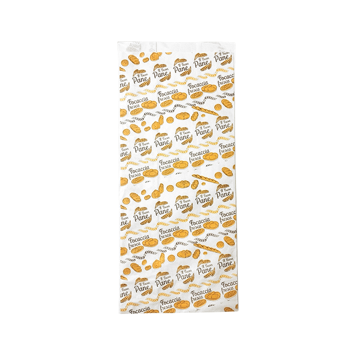 10 kg Buste pane 22x50 cm bianche con stampa pura cellulosa 45gr n. 8-10 1 10 kg Buste pane 22x50 cm bianche con stampa pura cellulosa 45gr n. 8-10